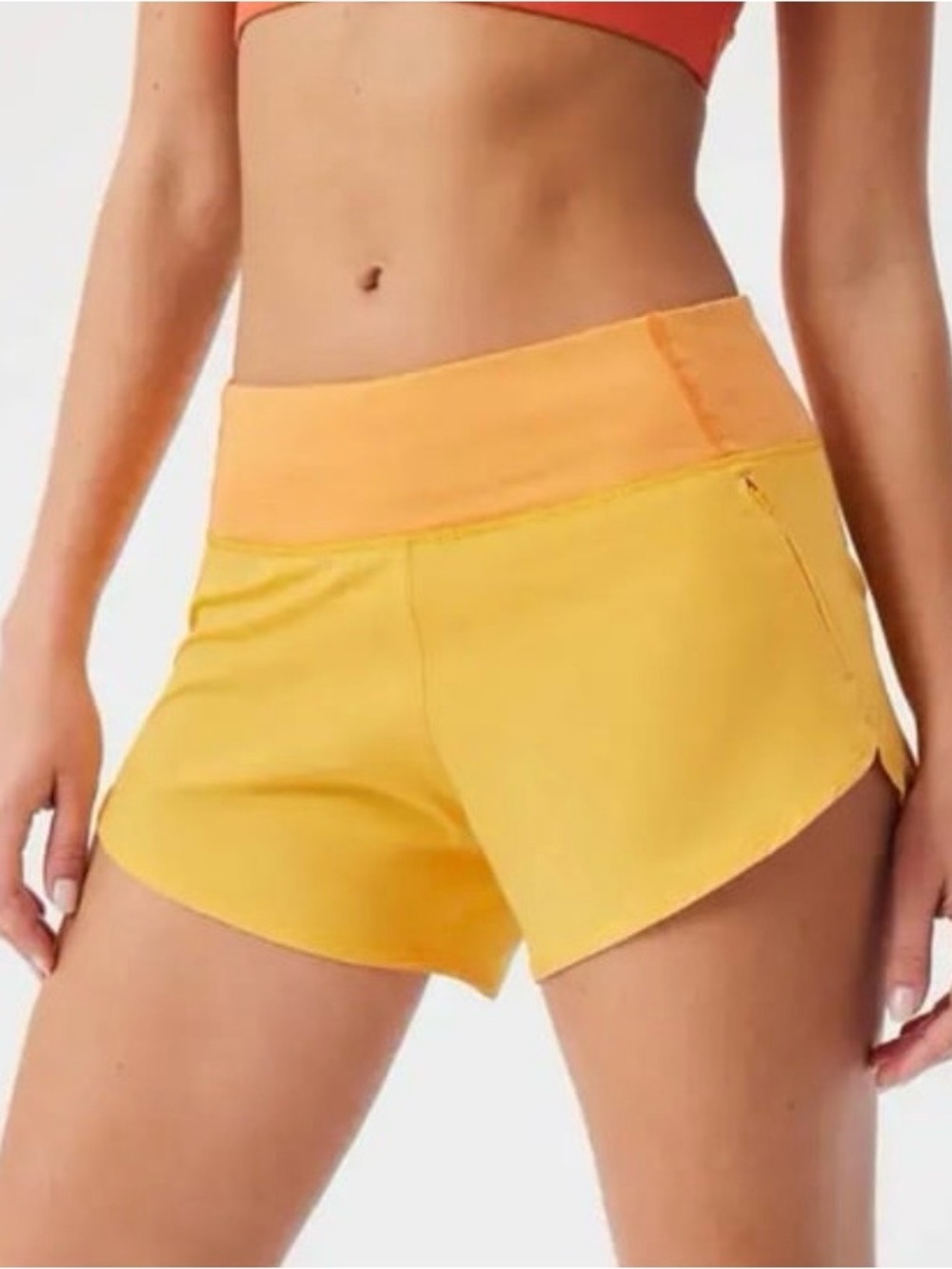 Outdoor Voices Orange Hudson 4” Running Hiking Workout Gym Gorpcore Shorts S